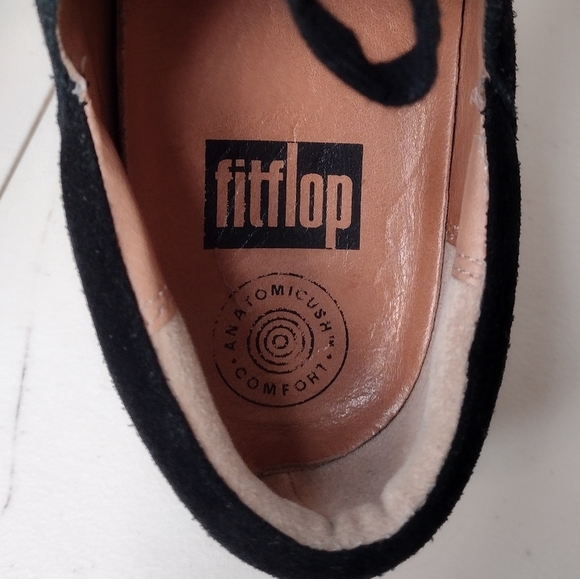 Fitflop F-Sporty II Black Suede Comfort Low Top Lace Up Fringe Sneakers Sz 7 - Picture 12 of 12